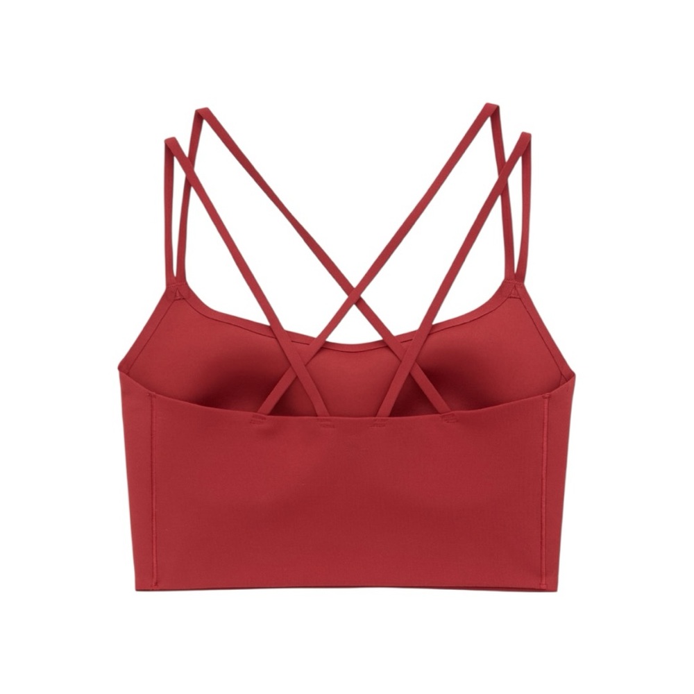 NWT Aerie Offline Real Me Hold Up Red Strappy Sports Bra Size XL - Picture 5 of 6